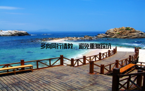 – 多向同行请教, 避免重复踩坑