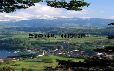 想做点小生意, 可本钱都没有