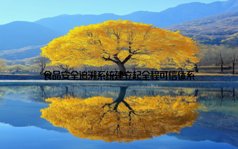 食品安全追溯系统建立起全程可信体系