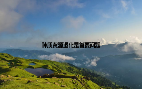 种质资源退化是首要问题