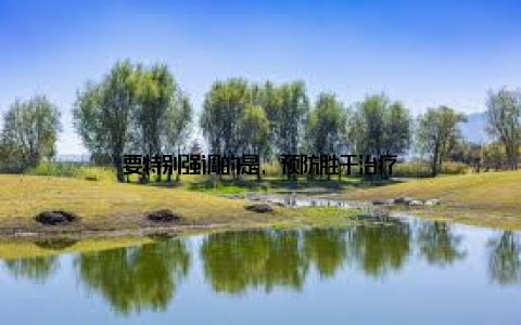 要特别强调的是, 预防胜于治疗