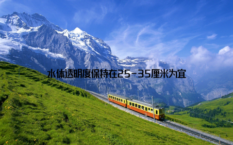 水体透明度保持在25-35厘米为宜