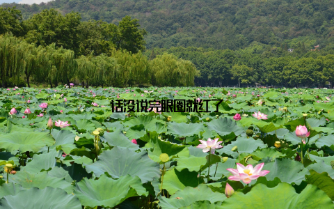 话没说完眼圈就红了