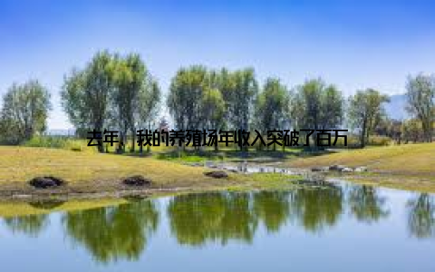 去年, 我的养殖场年收入突破了百万