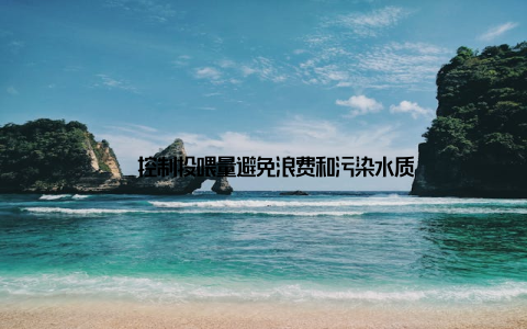 – 控制投喂量避免浪费和污染水质