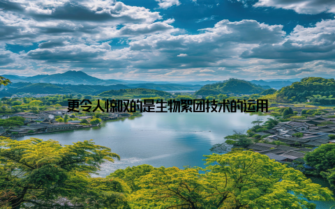 更令人惊叹的是生物絮团技术的运用