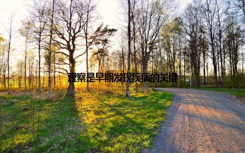 观察是早期发现疾病的关键