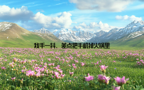 我手一抖, 差点把手机掉火锅里